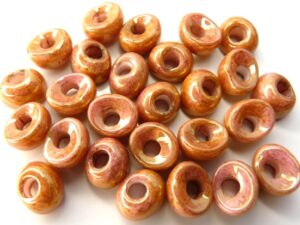 Nan-02010-14495 Chalk Apricot Nano Beads 20 Pc.-7583