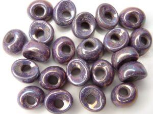 Nan-02010-15781 Chalk Purple Iris Nano Beads 20 Pc.-7580