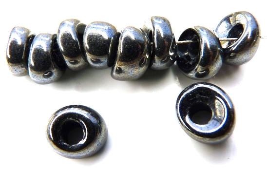 Nan-23980-14400 Jet Hematite Nano Beads 20 Pc.-0