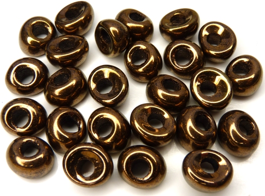 Nan-23980-14415 Jet Dark Bronze Nano Beads 20 Pc.-7587