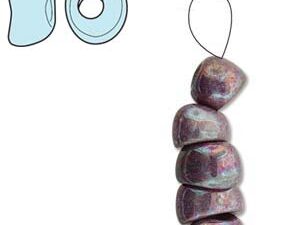 Nan-02010-15781 Chalk Purple Iris Nano Beads 20 Pc.-7558