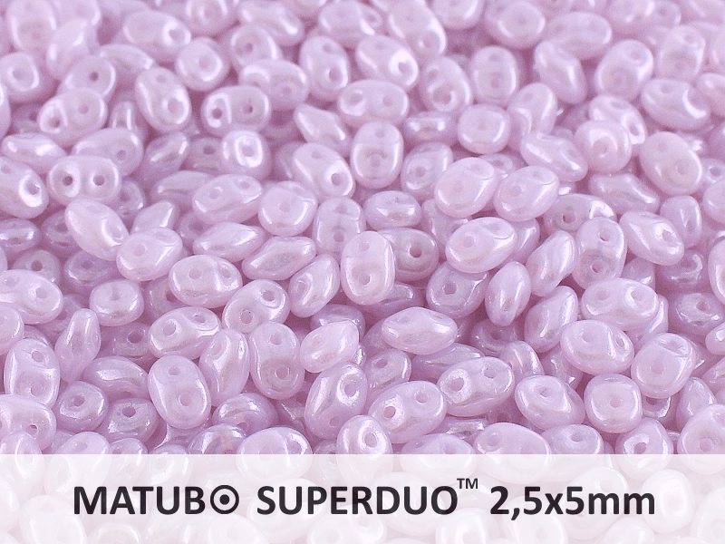 SD-21310-14400 Superduo Opal Light Violet Luster 10 gram-0 SD-21310-14400 Superduo Opal Light Violet Luster 10 gram-0