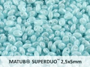 SD-61000-14400 Superduo Opal Aqua Luster 10 gram-0
