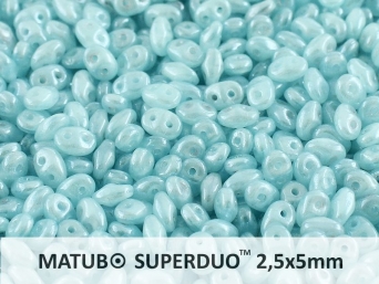 SD-61000-14400 Superduo Opal Aqua Luster 10 gram-0