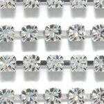 SS18-00030-AG Crystal Silver Cup Chain 20 Cm.-0