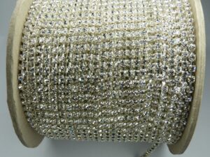 SS12-00030-AG Crystal Silver Cup Chain 20 Cm.-7510
