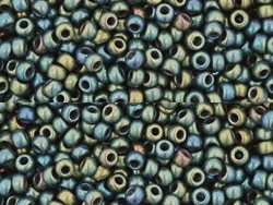 TR-11-0084F Frosted Metallic Iris Green/Brown-0
