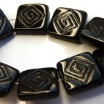 0010017 Jet, Decorated flat Square 7 Pc.-0