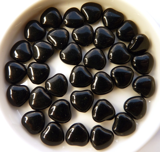 0010081 Jet Heart 8 mm. 35 Pc.-0