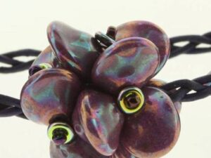 UFO-02010-15781 Alabaster Purple Vega Ufo Beads 20 Pc.-7937