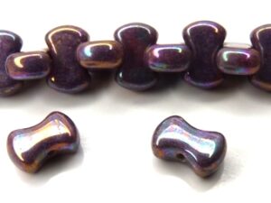 Coco-02010-15781 Alabaster Purple Iris Coco Beads 50 Pc.-7601