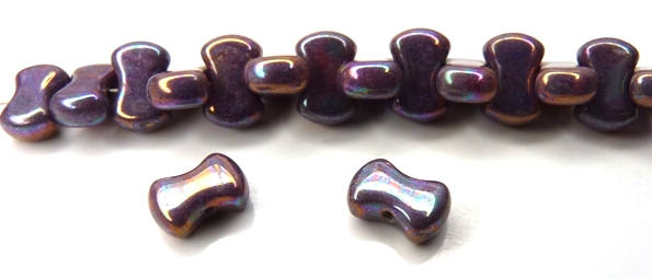 Coco-02010-15781 Alabaster Purple Iris Coco Beads 50 Pc.-7601