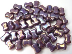 Coco-02010-15781 Alabaster Purple Iris Coco Beads 50 Pc.-7603