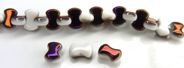 Coco-02010-23001 Alabaster Purple Vitrail Coco Beads 50 Pc.-0