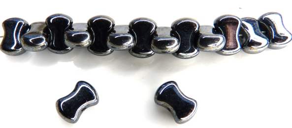 Coco-23980-14400 Jet Hematite Coco Beads 50 Pc.-0