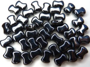Coco-23980-14400 Jet Hematite Coco Beads 50 Pc.-7629