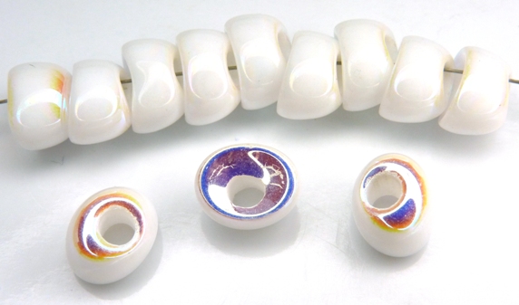 Nan-03000-28703 Chalk White AB Nano Beads 20 Pc.-0