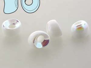Nan-03000-28703 Chalk White AB Nano Beads 20 Pc.-7743