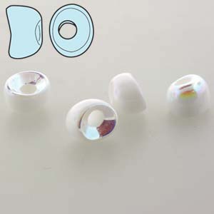Nan-03000-28703 Chalk White AB Nano Beads 20 Pc.-7743