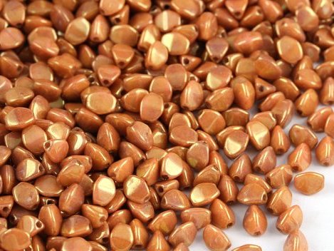 PI-03000-14497 Chalk White Gold Luster Pinch Beads 10 gram-7847