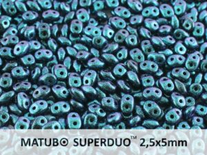 SD-23980-94109 Superduo Polychrome Indigo Violet 10 gram-0