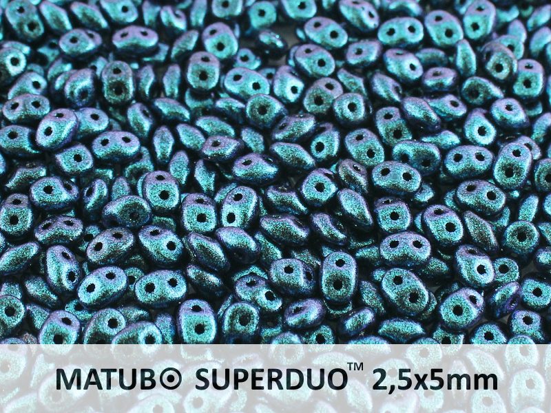 SD-23980-94109 Superduo Polychrome Indigo Violet 10 gram-0 SD-23980-94109 Superduo Polychrome Indigo Violet 10 gram-0