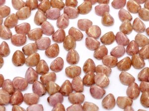 PI-03000-14497 Chalk White Gold Luster Pinch Beads 10 gram-7846