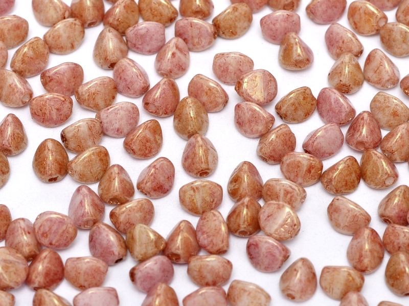 PI-03000-14497 Chalk White Gold Luster Pinch Beads 10 gram-7846