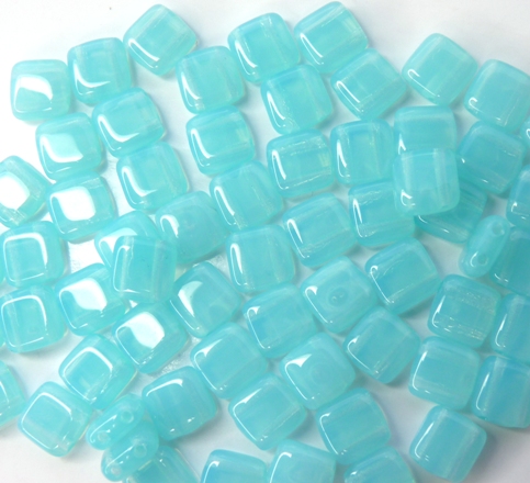 TH-61000 2Hole Square, Opal Aqua 20 Pc.-7945