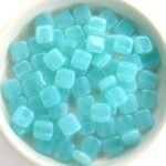 TH-61000 2Hole Square, Opal Aqua 20 Pc.-0