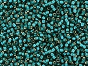 TR-15-0027BDF Silver-Lined Frosted Teal, 10 gram-0