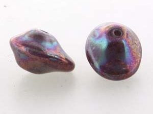 UFO-02010-15781 Alabaster Purple Vega Ufo Beads 20 Pc.-0