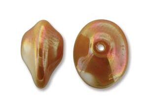 UFO-02010-29123 Alabaster Full Apricot Ufo Beads 20 Pc.-7930