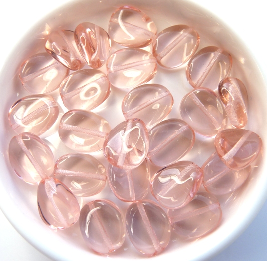 0070020 Rosaline Twisted Oval, 12 x 9 mm. 16 Pc.-0 0070020 Rosaline Twisted Oval, 12 x 9 mm. 16 Pc.-0