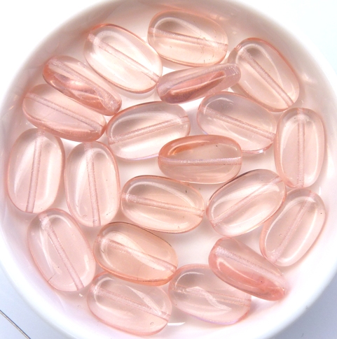 0070021 Rosaline Twisted Oval, 14 x 8 mm. 16 Pc.-0 0070021 Rosaline Twisted Oval, 14 x 8 mm. 16 Pc.-0
