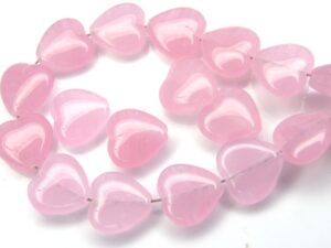 0070034 Milky Pink Heart 10 x 10 mm. 28 Pc.-0