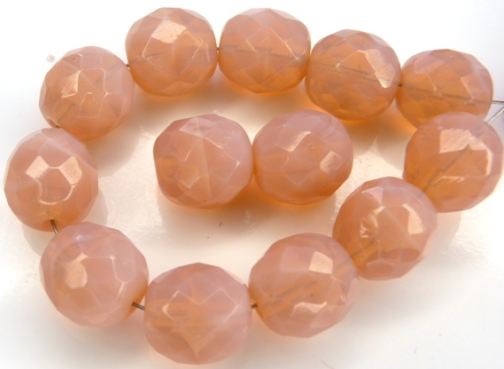 0070291 Pink Opal Facet 10 mm. 8 Pc.-0