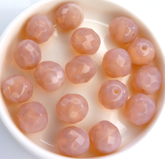 0070291 Pink Opal Facet 10 mm. 8 Pc.-8256