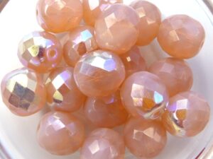 0070292 Pink Opal AB Facet 10 mm. 8 Pc.-8260