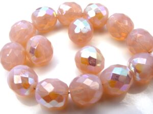 0070292 Pink Opal AB Facet 10 mm. 8 Pc.-0