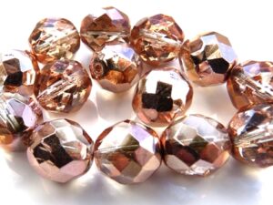 0070313 Crystal Capri Gold Facet 12 mm. 6 Pc.-8239