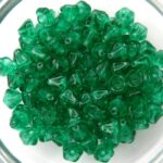 0100055 Emerald green Flower Cup 100 Pc.-0