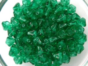 0100055 Emerald green Flower Cup 100 Pc.-0