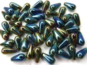 0100111 Jet Green Iris Drop 20 Pc.-8347