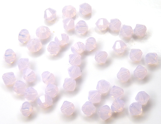 03-MC-71210 Light Rose Opal 3 mm. 50 Pc-0 03-MC-71210 Light Rose Opal bicones 3 mm
