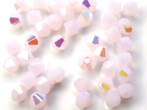 03-MC-72030-28701 Pink Alabaster AB Bicone, 3 mm. 50 Pc-8081