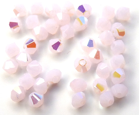 03-MC-72030-28701 Pink Alabaster AB Bicone, 3 mm. 50 Pc-8081