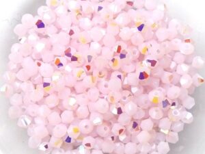 03-MC-72030-28701 Pink Alabaster AB Bicone, 3 mm. 50 Pc-0