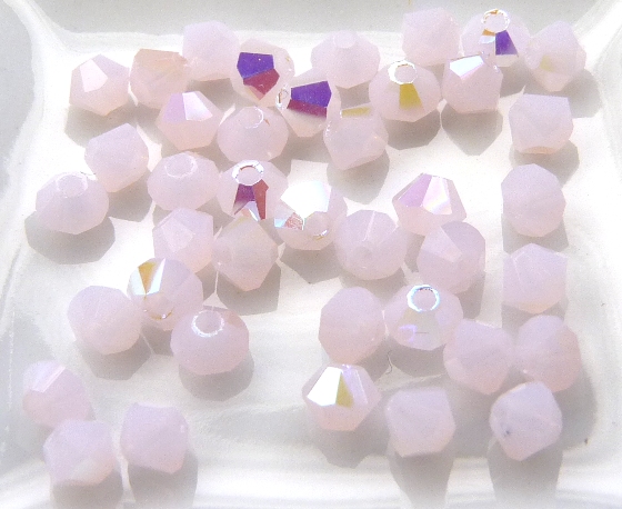 03-MC-72030-28701 Pink Alabaster AB Bicone, 3 mm. 50 Pc-8079