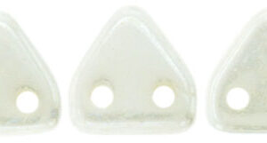 CMTR-03000-14400 CzechMates Triangle Luster Opaque White, 10 gram-8278
